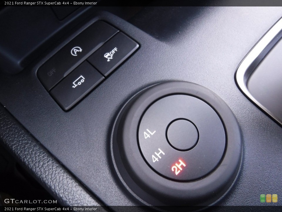 Ebony Interior Controls for the 2021 Ford Ranger STX SuperCab 4x4 #145810264