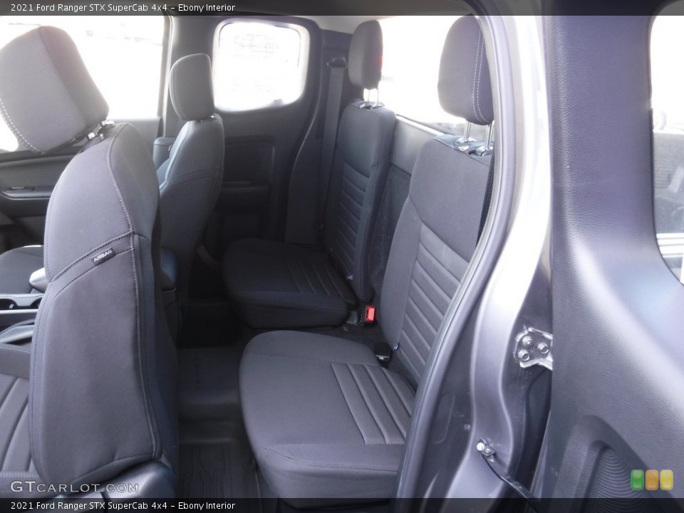 Ebony Interior Rear Seat for the 2021 Ford Ranger STX SuperCab 4x4 #145810414
