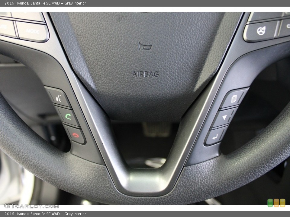 Gray Interior Steering Wheel for the 2016 Hyundai Santa Fe SE AWD #145812763