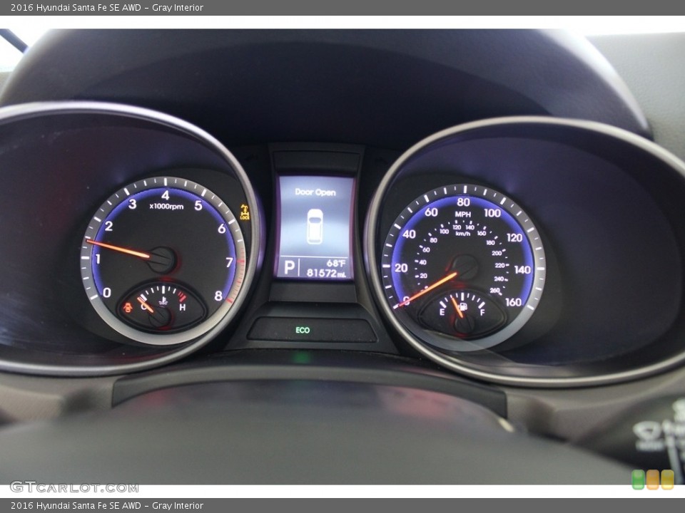 Gray Interior Gauges for the 2016 Hyundai Santa Fe SE AWD #145812778