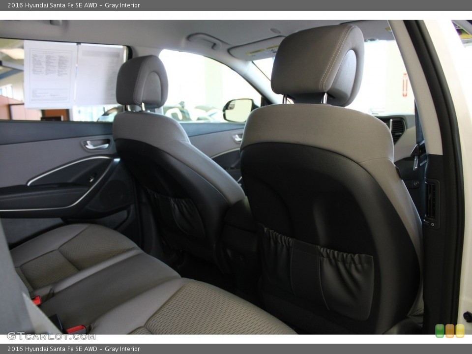 Gray Interior Rear Seat for the 2016 Hyundai Santa Fe SE AWD #145812874