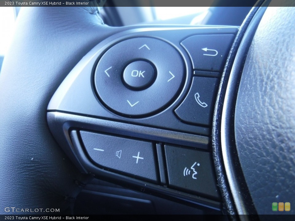 Black Interior Steering Wheel for the 2023 Toyota Camry XSE Hybrid #145813549