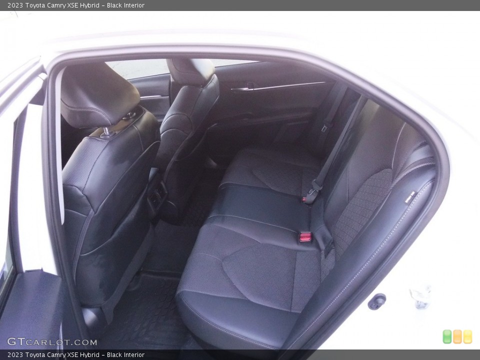 Black Interior Rear Seat for the 2023 Toyota Camry XSE Hybrid #145813648