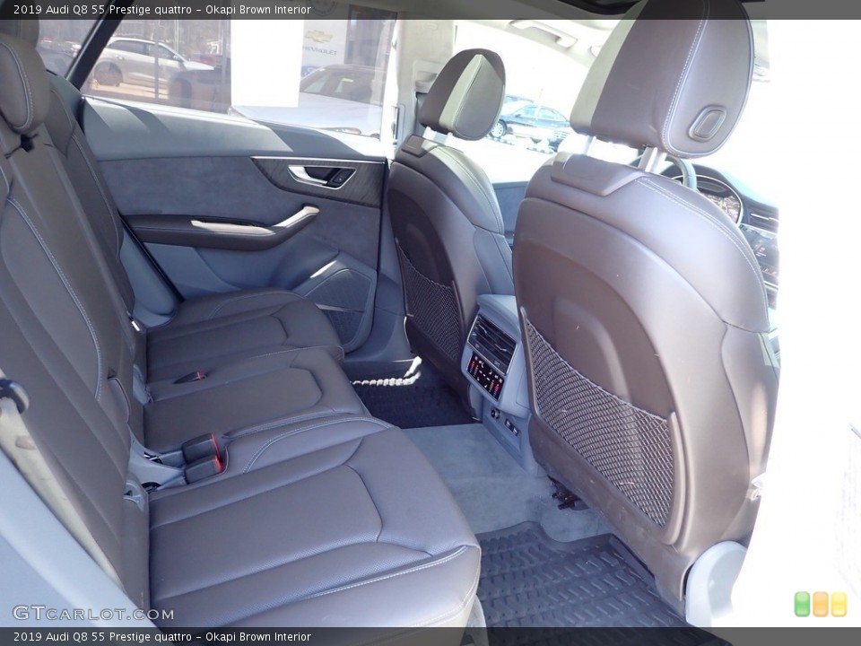 Okapi Brown Interior Rear Seat for the 2019 Audi Q8 55 Prestige quattro #145814258