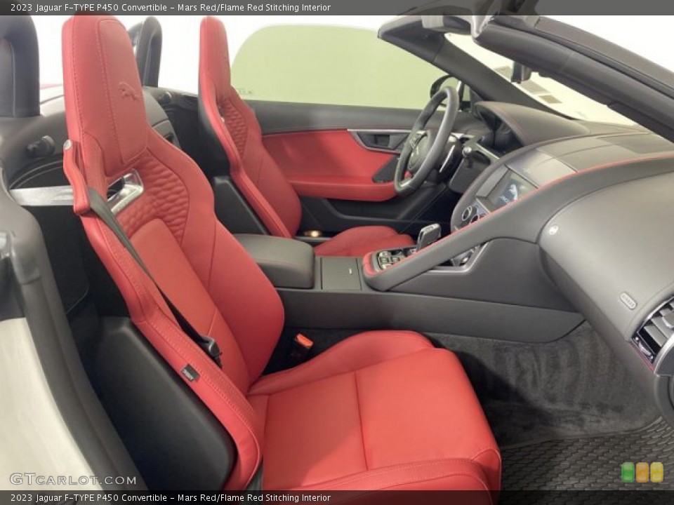 Mars Red/Flame Red Stitching Interior Photo for the 2023 Jaguar F-TYPE P450 Convertible #145814537