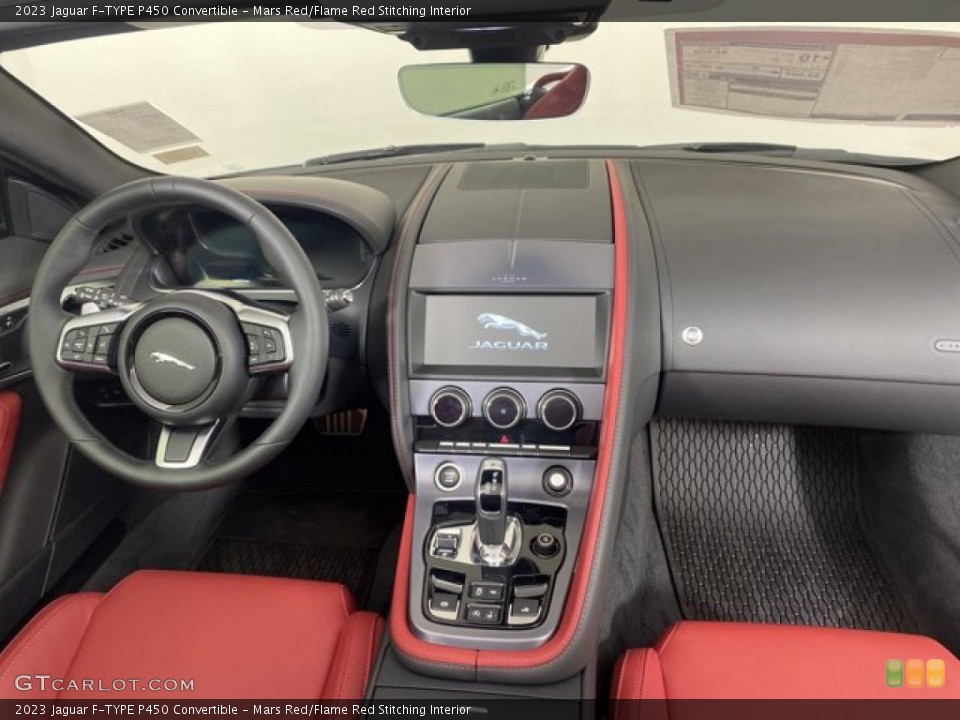 Mars Red/Flame Red Stitching Interior Dashboard for the 2023 Jaguar F-TYPE P450 Convertible #145814558