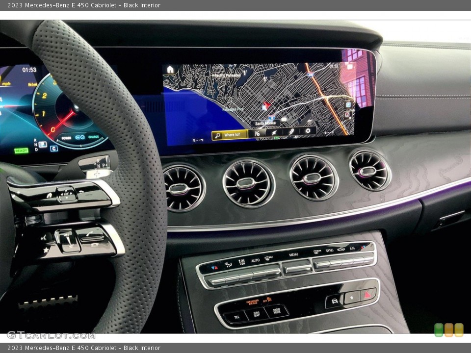Black Interior Controls for the 2023 Mercedes-Benz E 450 Cabriolet #145815101