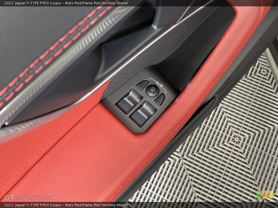 Mars Red/Flame Red Stitching Interior Door Panel for the 2023 Jaguar F-TYPE P450 Coupe #145815767