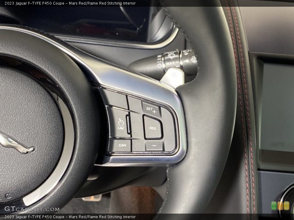 Mars Red/Flame Red Stitching Interior Steering Wheel for the 2023 Jaguar F-TYPE P450 Coupe #145815866