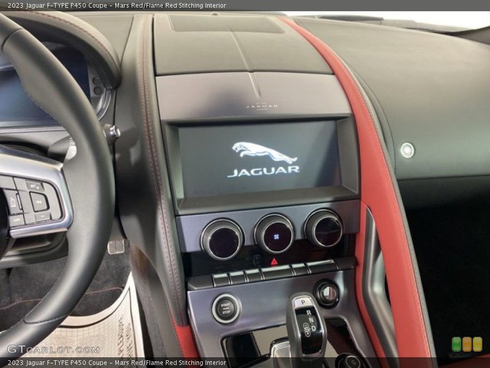 Mars Red/Flame Red Stitching Interior Controls for the 2023 Jaguar F-TYPE P450 Coupe #145815890