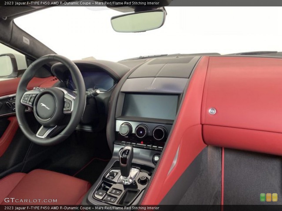 Mars Red/Flame Red Stitching Interior Dashboard for the 2023 Jaguar F-TYPE P450 AWD R-Dynamic Coupe #145816073