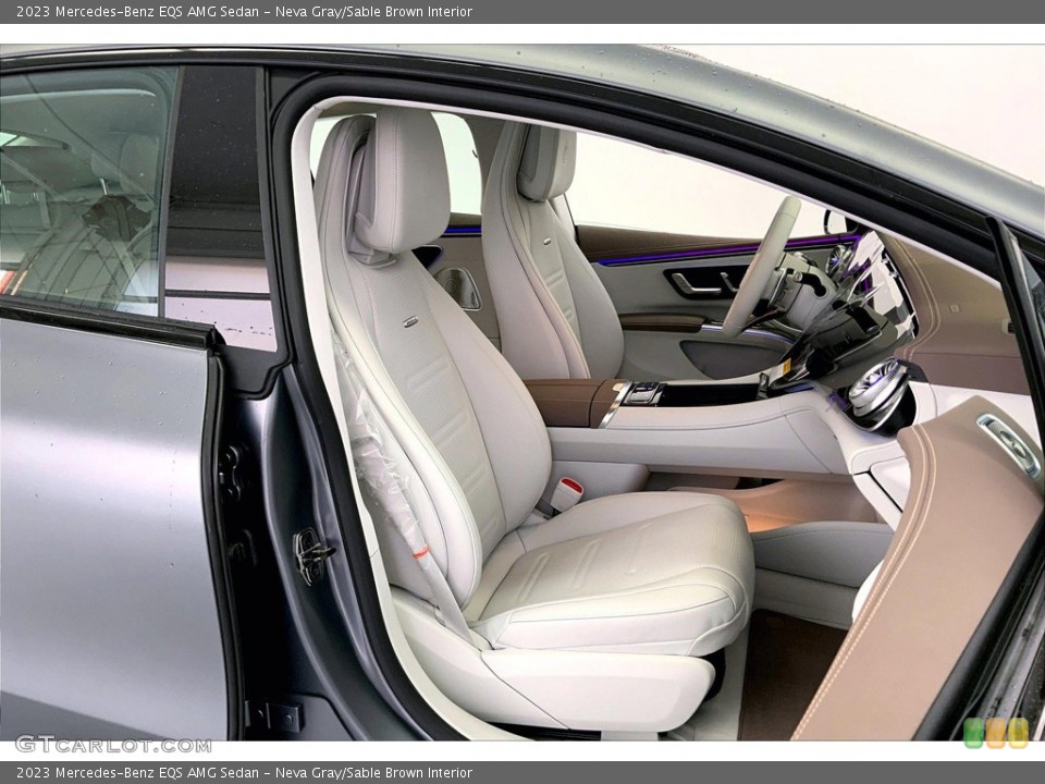 Neva Gray/Sable Brown Interior Front Seat for the 2023 Mercedes-Benz EQS AMG Sedan #145816610