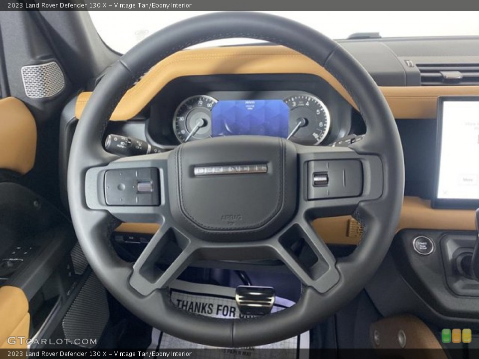 Vintage Tan/Ebony Interior Steering Wheel for the 2023 Land Rover Defender 130 X #145816841