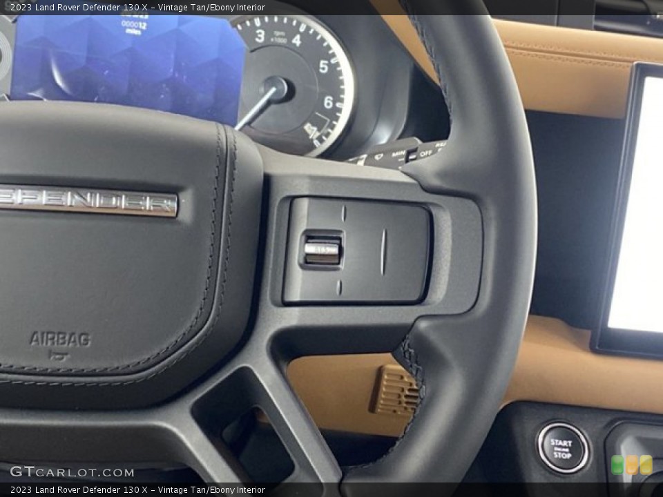 Vintage Tan/Ebony Interior Steering Wheel for the 2023 Land Rover Defender 130 X #145816883