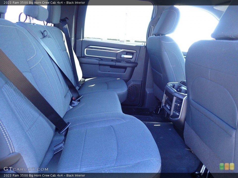 Black Interior Rear Seat for the 2023 Ram 3500 Big Horn Crew Cab 4x4 #145817015