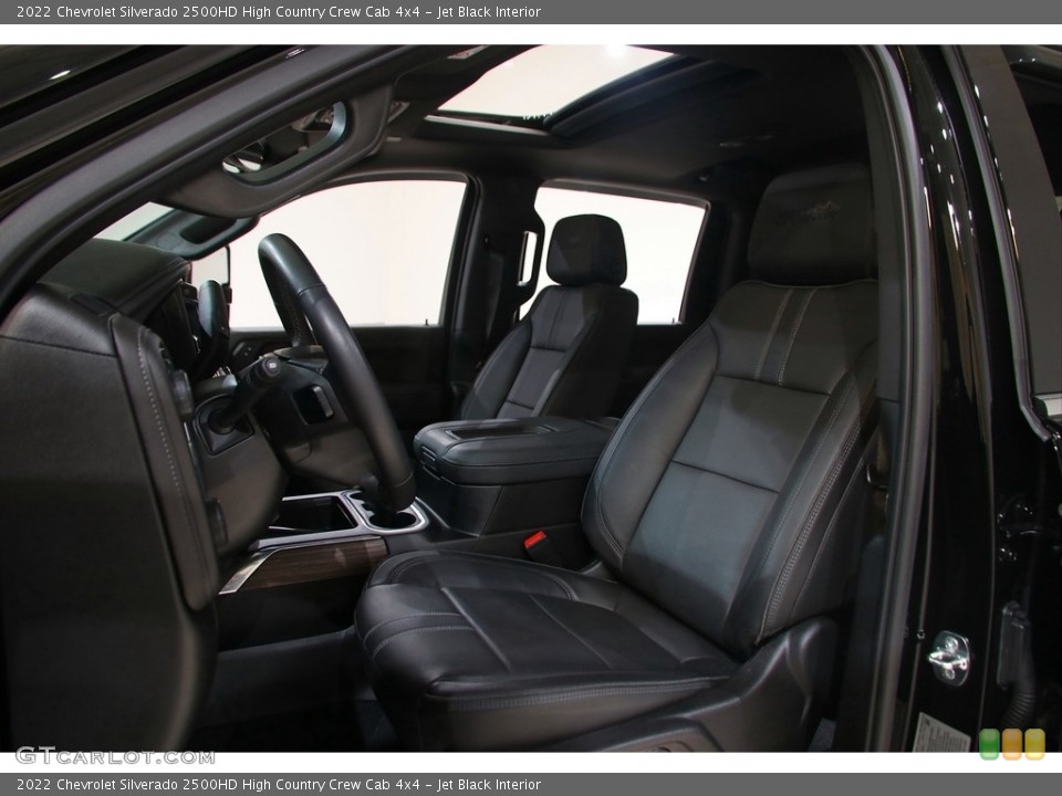 Jet Black Interior Front Seat for the 2022 Chevrolet Silverado 2500HD High Country Crew Cab 4x4 #145817489