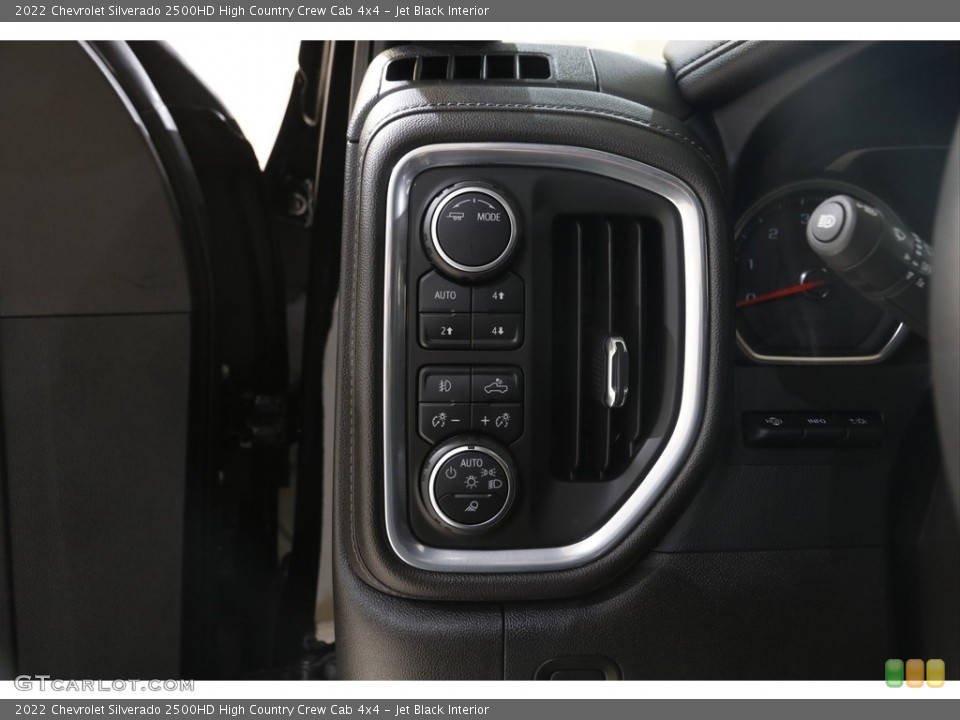 Jet Black Interior Controls for the 2022 Chevrolet Silverado 2500HD High Country Crew Cab 4x4 #145817510