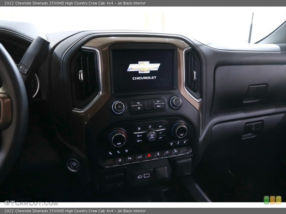 Jet Black Interior Controls for the 2022 Chevrolet Silverado 2500HD High Country Crew Cab 4x4 #145817591