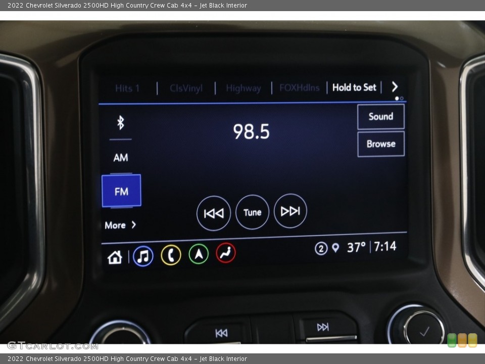 Jet Black Interior Audio System for the 2022 Chevrolet Silverado 2500HD High Country Crew Cab 4x4 #145817606