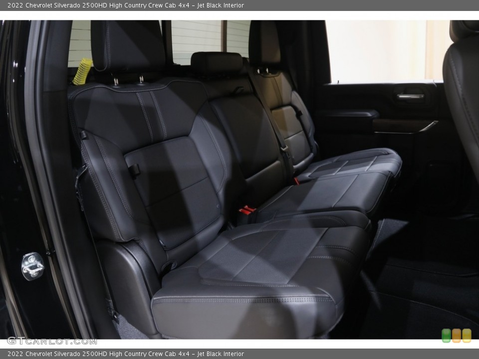 Jet Black Interior Rear Seat for the 2022 Chevrolet Silverado 2500HD High Country Crew Cab 4x4 #145817789
