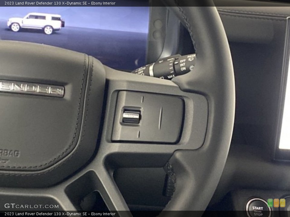 Ebony Interior Steering Wheel for the 2023 Land Rover Defender 130 X-Dynamic SE #145817858