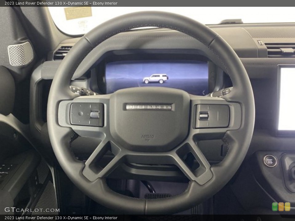 Ebony Interior Steering Wheel for the 2023 Land Rover Defender 130 X-Dynamic SE #145818335