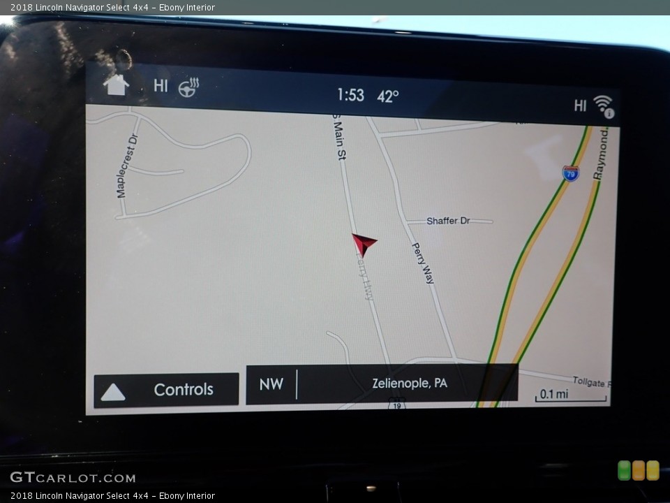 Ebony Interior Navigation for the 2018 Lincoln Navigator Select 4x4 #145818365