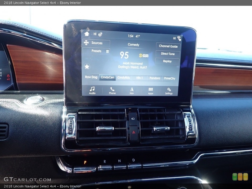 Ebony Interior Controls for the 2018 Lincoln Navigator Select 4x4 #145818386