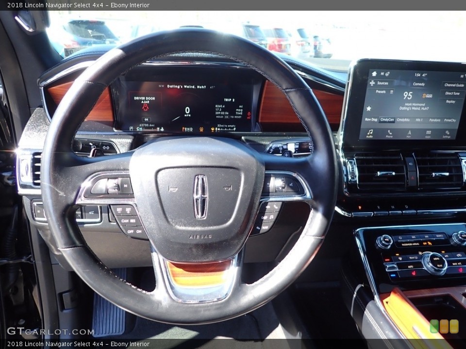 Ebony Interior Steering Wheel for the 2018 Lincoln Navigator Select 4x4 #145818488