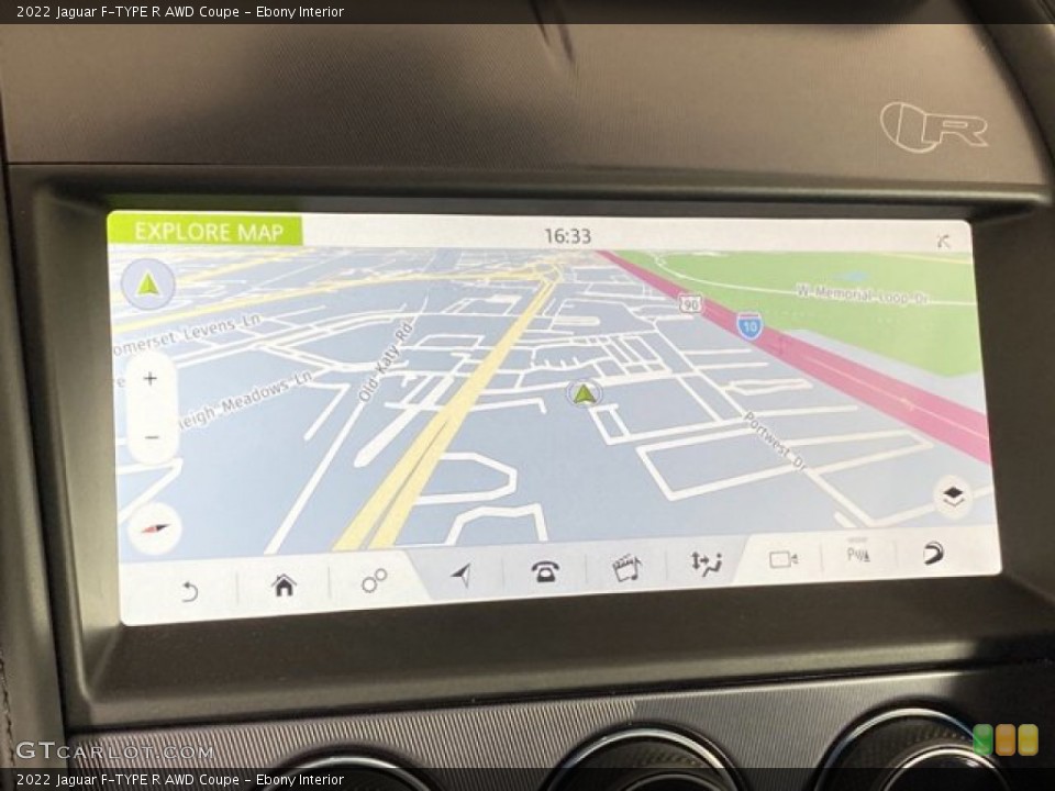 Ebony Interior Navigation for the 2022 Jaguar F-TYPE R AWD Coupe #145818941