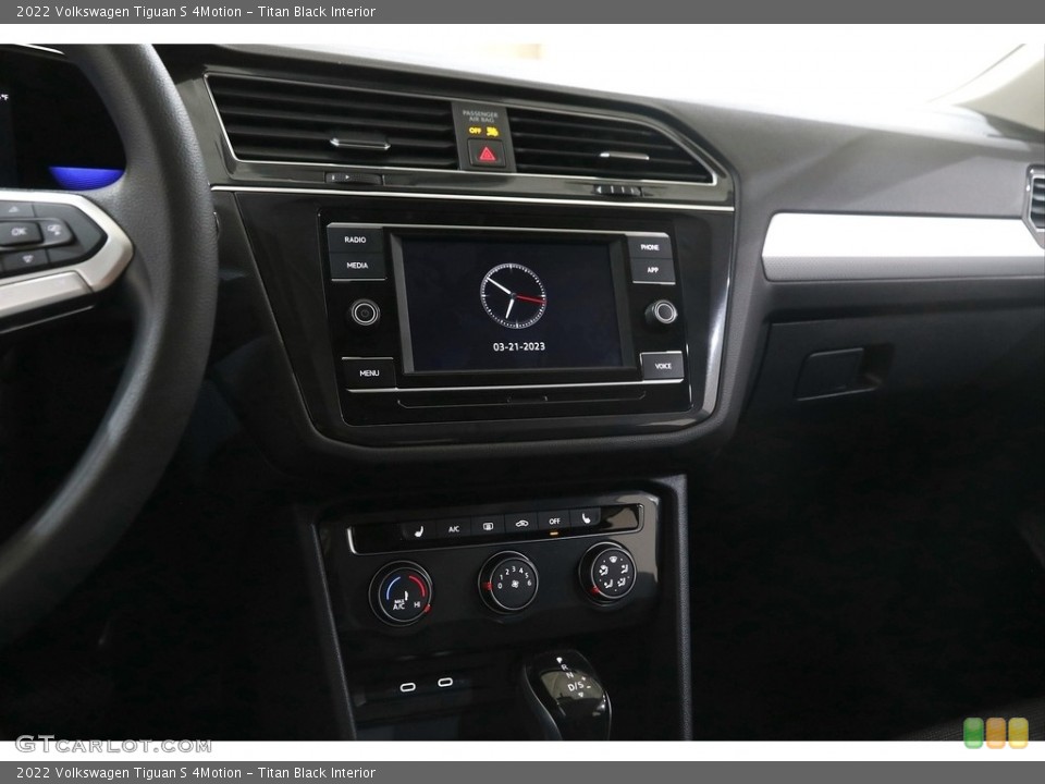 Titan Black Interior Controls for the 2022 Volkswagen Tiguan S 4Motion #145819394