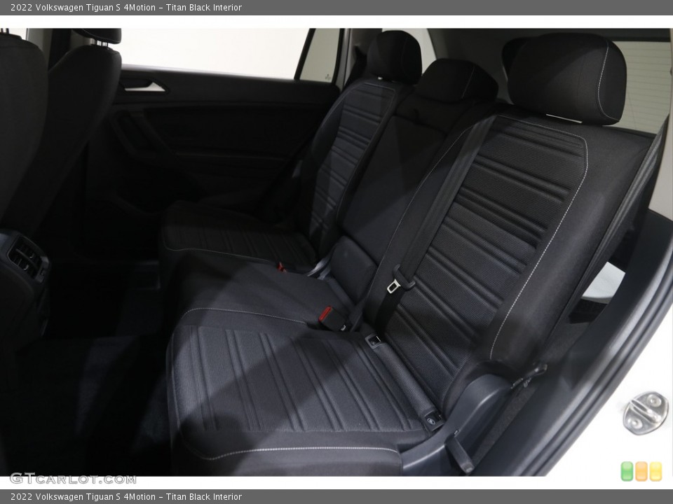 Titan Black Interior Rear Seat for the 2022 Volkswagen Tiguan S 4Motion #145819583