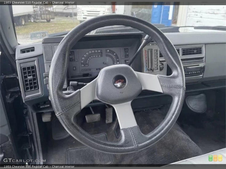 Charcoal Interior Steering Wheel for the 1989 Chevrolet S10 Regular Cab #145819745