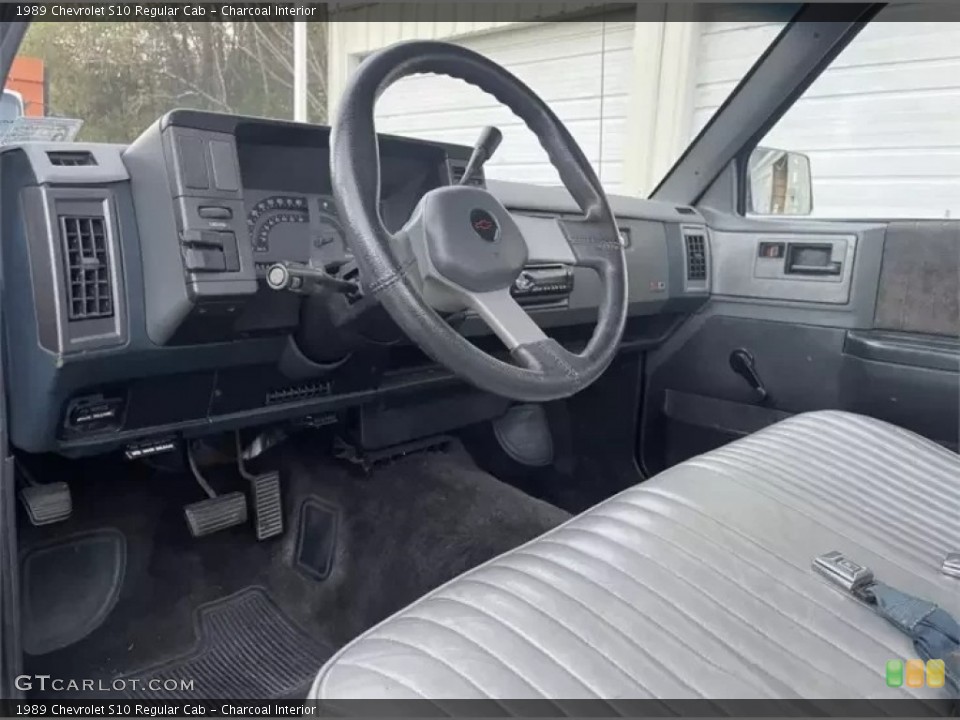 Charcoal 1989 Chevrolet S10 Interiors