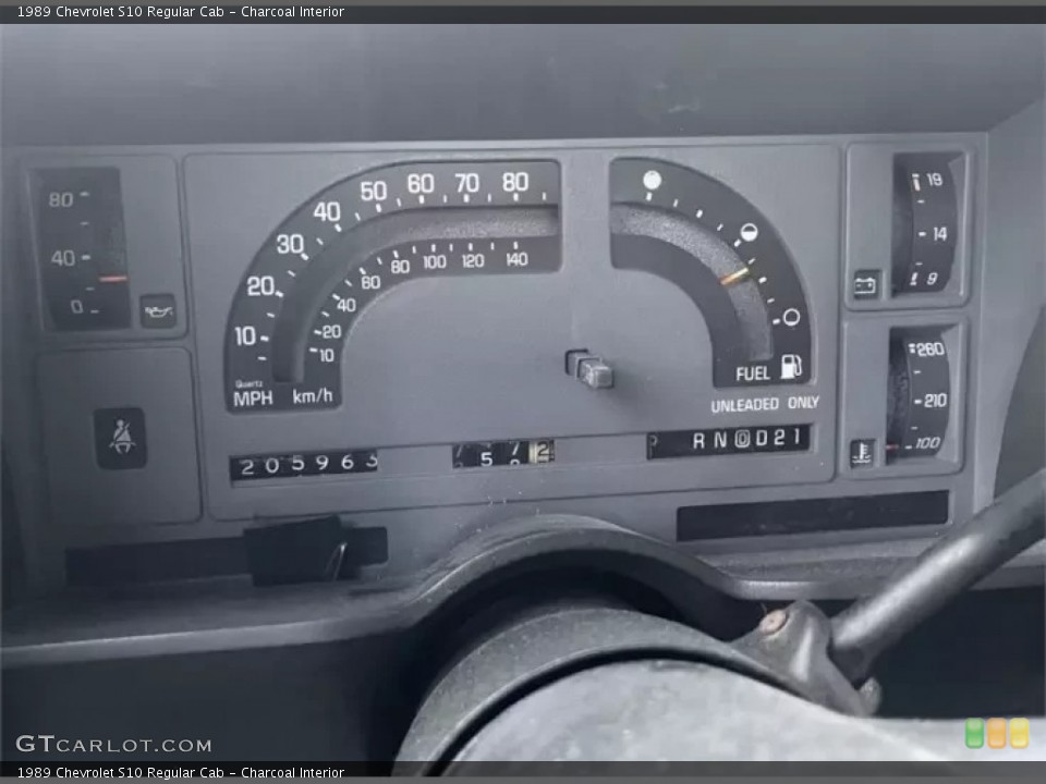 Charcoal Interior Gauges for the 1989 Chevrolet S10 Regular Cab #145819787