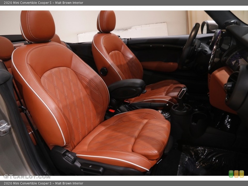 Malt Brown 2020 Mini Convertible Interiors