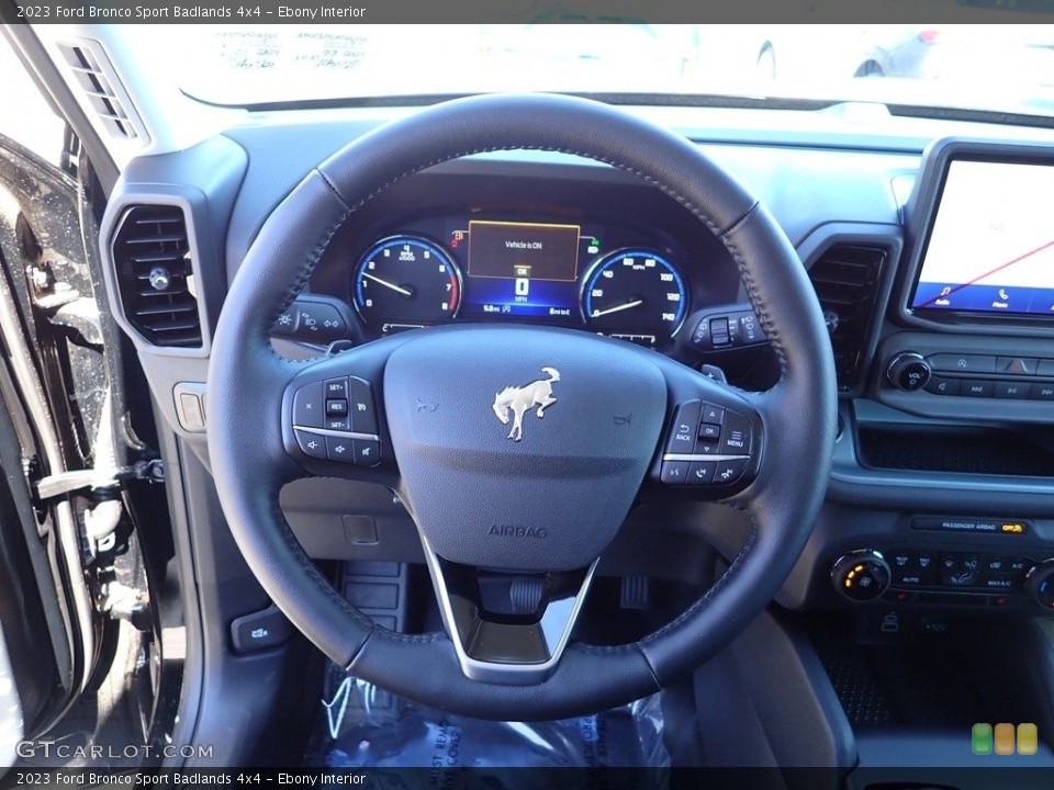 Ebony Interior Steering Wheel for the 2023 Ford Bronco Sport Badlands 4x4 #145820830