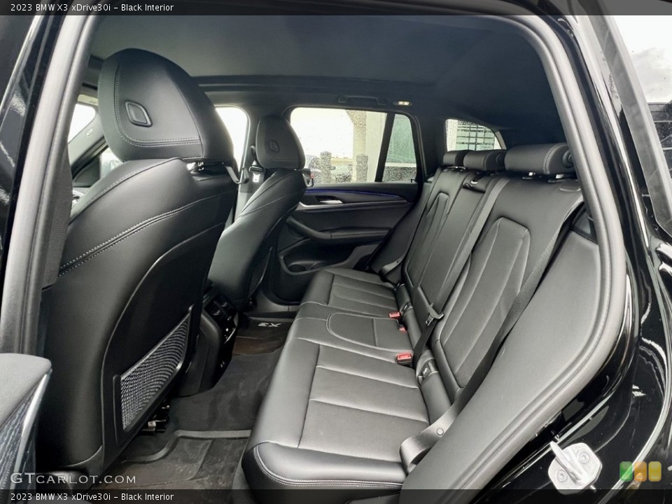 Black Interior Rear Seat for the 2023 BMW X3 xDrive30i #145821173