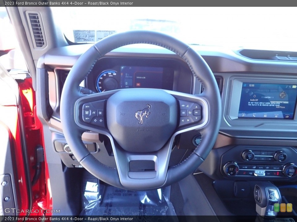 Roast/Black Onyx Interior Steering Wheel for the 2023 Ford Bronco Outer Banks 4X4 4-Door #145821893