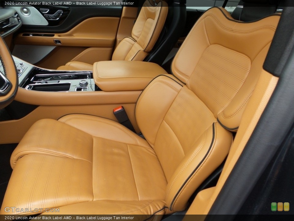 Black Label Luggage Tan 2020 Lincoln Aviator Interiors