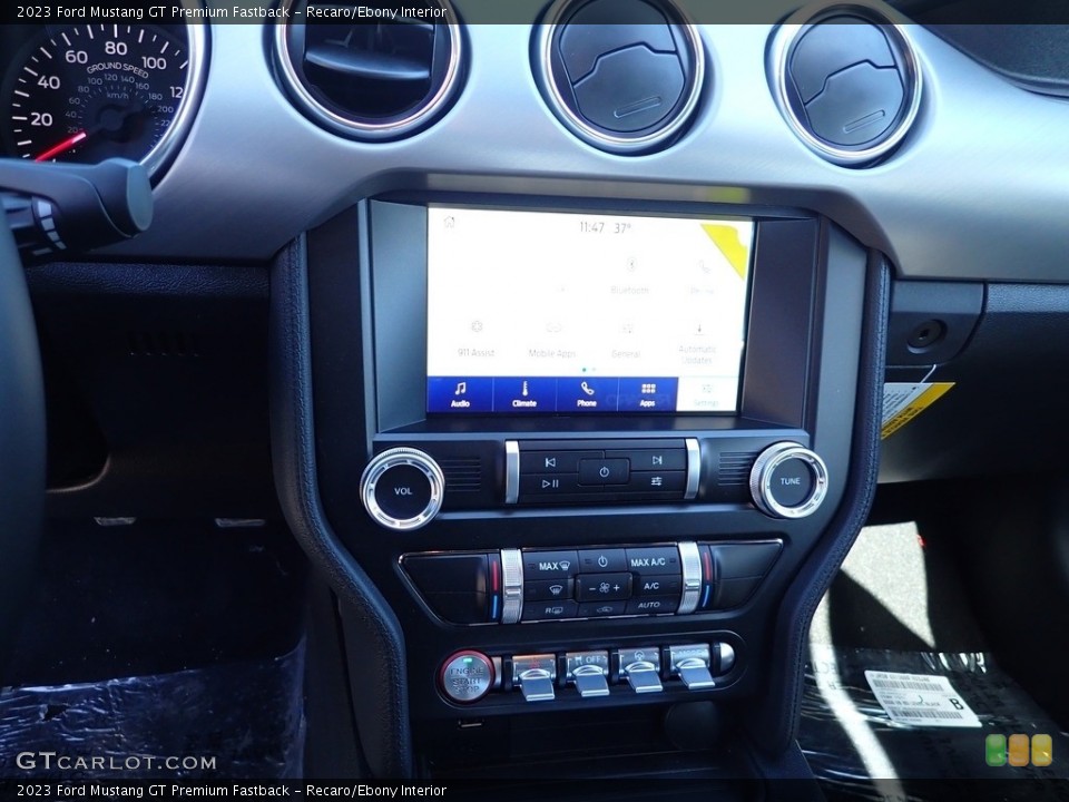 Recaro/Ebony Interior Controls for the 2023 Ford Mustang GT Premium Fastback #145822700