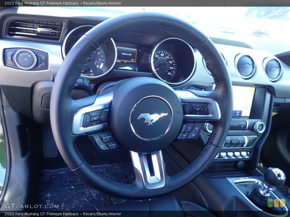 Recaro/Ebony Interior Steering Wheel for the 2023 Ford Mustang GT Premium Fastback #145822751