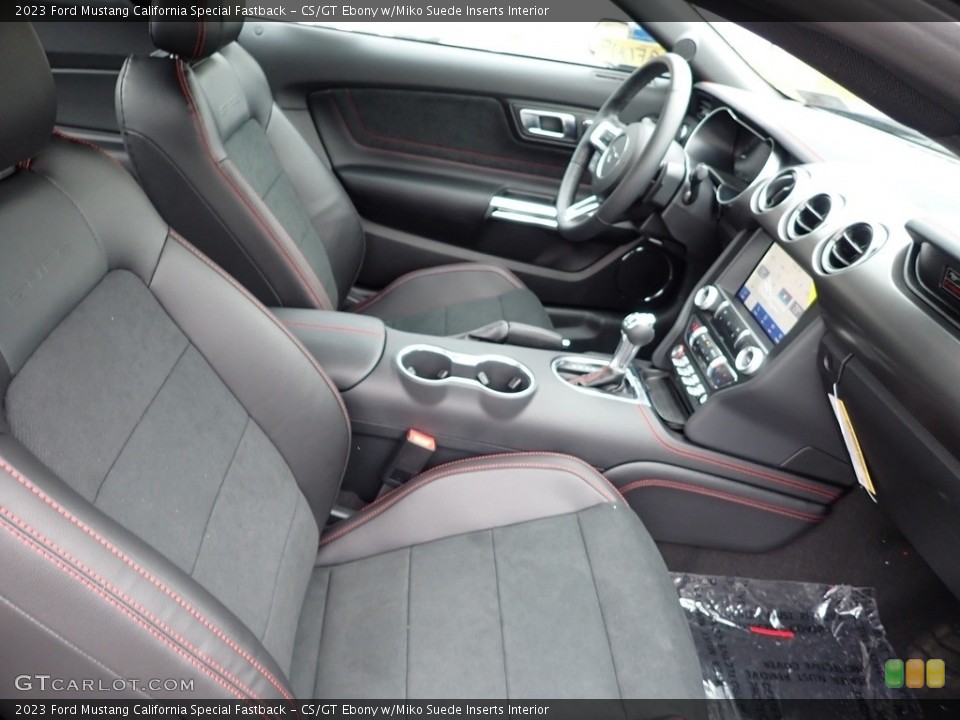 CS/GT Ebony w/Miko Suede Inserts Interior Front Seat for the 2023 Ford Mustang California Special Fastback #145822958