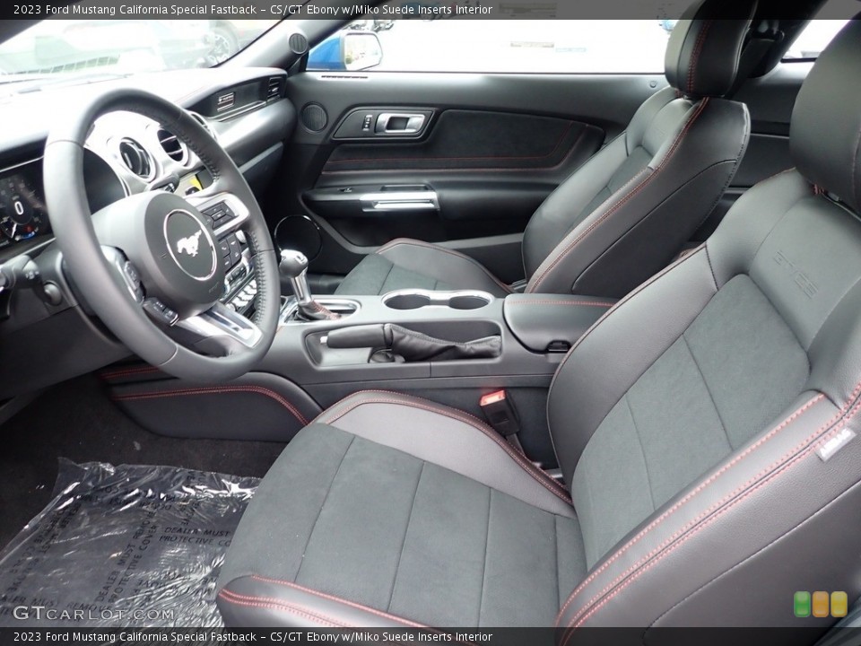 CS/GT Ebony w/Miko Suede Inserts Interior Front Seat for the 2023 Ford Mustang California Special Fastback #145822997