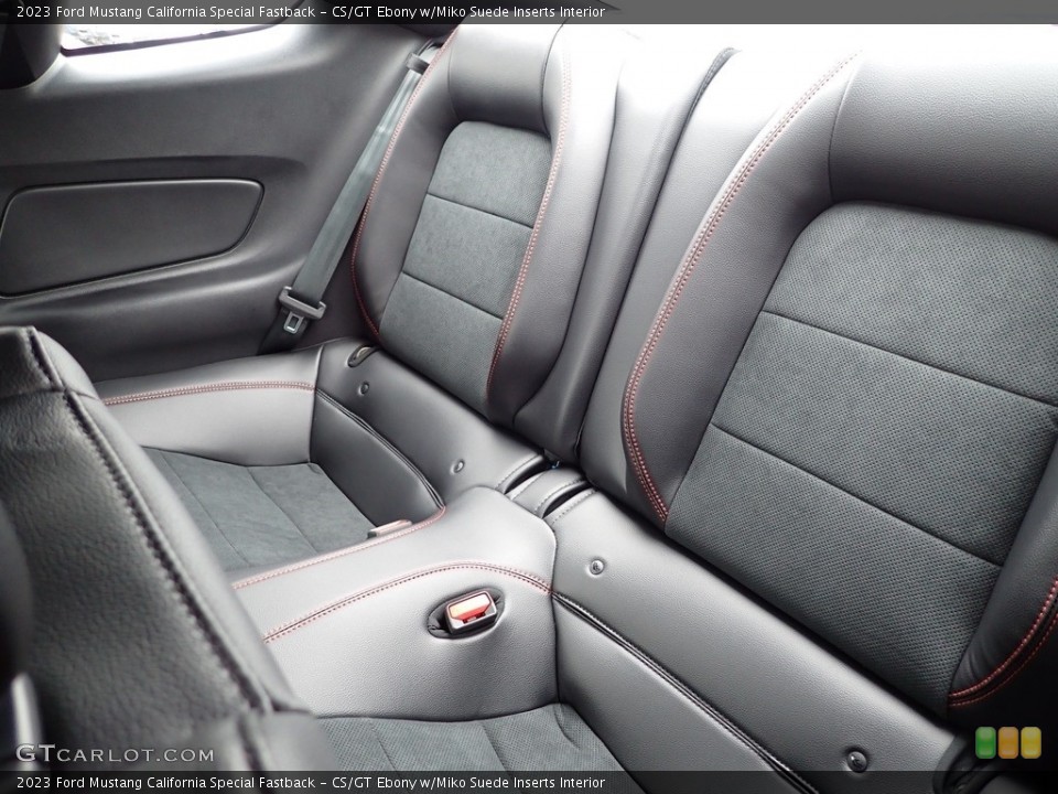 CS/GT Ebony w/Miko Suede Inserts Interior Rear Seat for the 2023 Ford Mustang California Special Fastback #145823018