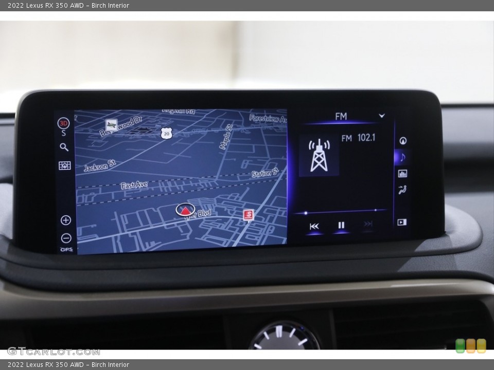 Birch Interior Navigation for the 2022 Lexus RX 350 AWD #145824452