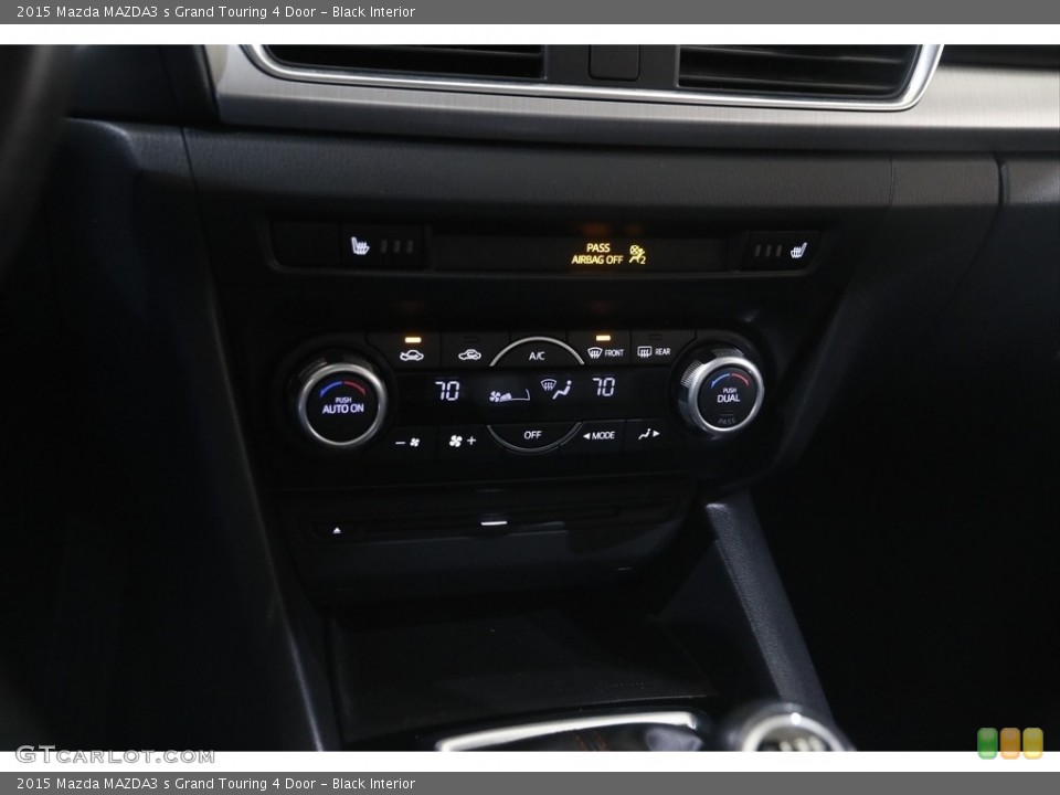 Black Interior Controls for the 2015 Mazda MAZDA3 s Grand Touring 4 Door #145824998