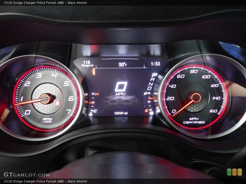 Black Interior Gauges for the 2018 Dodge Charger Police Pursuit AWD #145825820