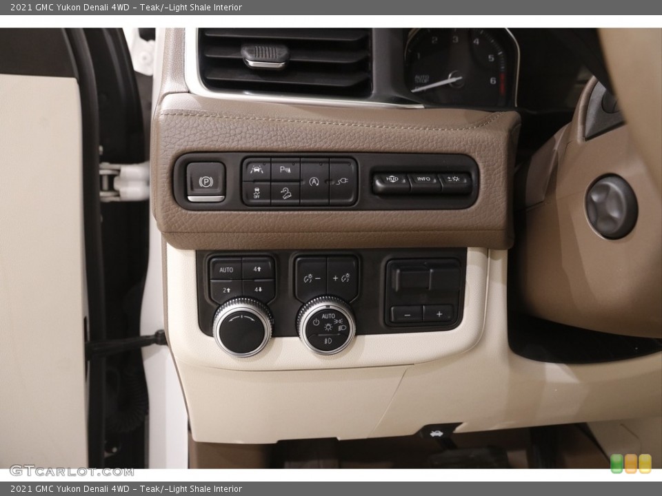 Teak/­Light Shale Interior Controls for the 2021 GMC Yukon Denali 4WD #145826111