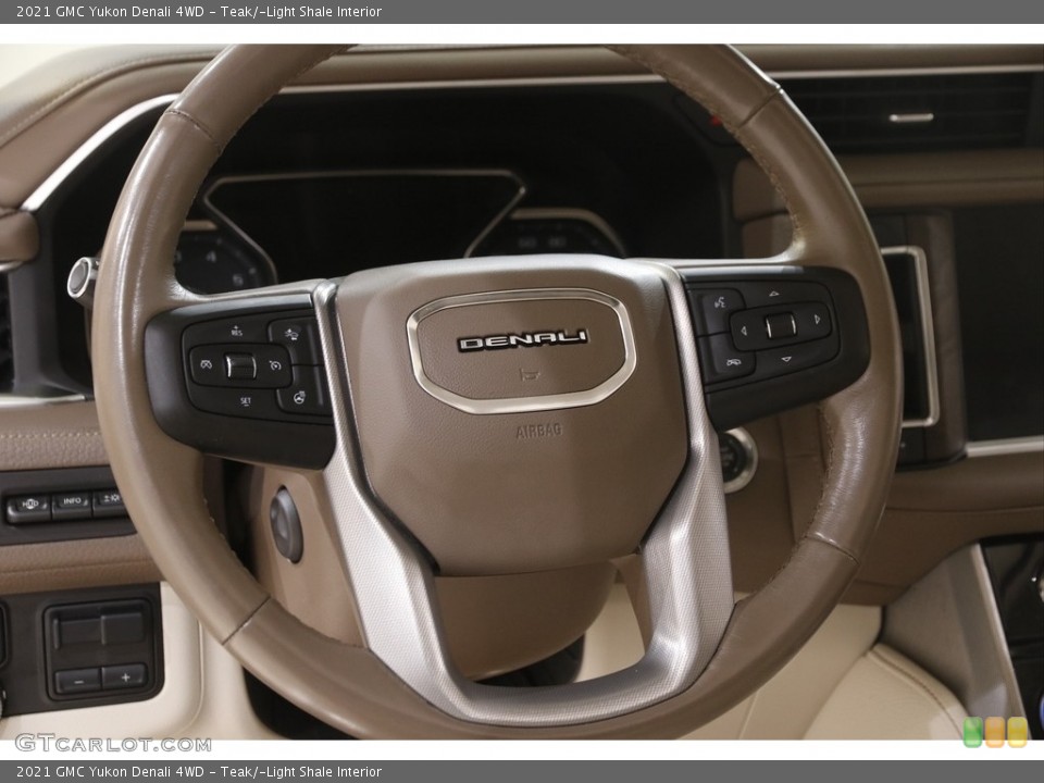 Teak/­Light Shale Interior Steering Wheel for the 2021 GMC Yukon Denali 4WD #145826123